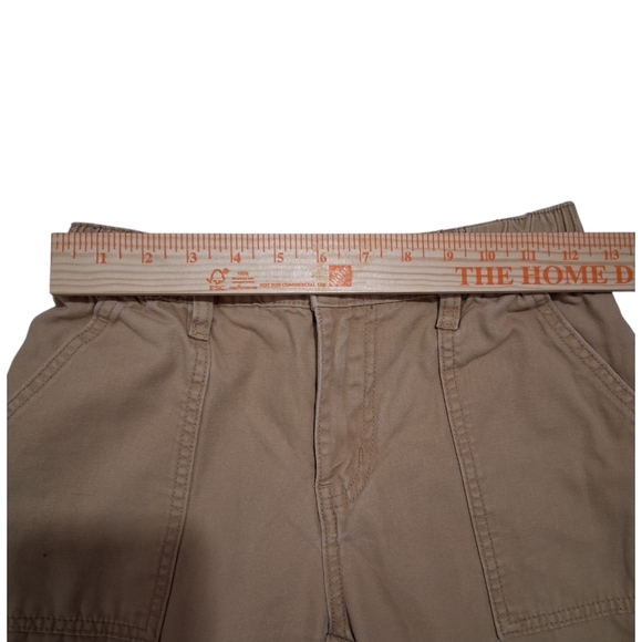 EUC AEROPOSTALE Sz. XS Tan Utility Straight Leg Cargo Jeans - Picture 6 of 11